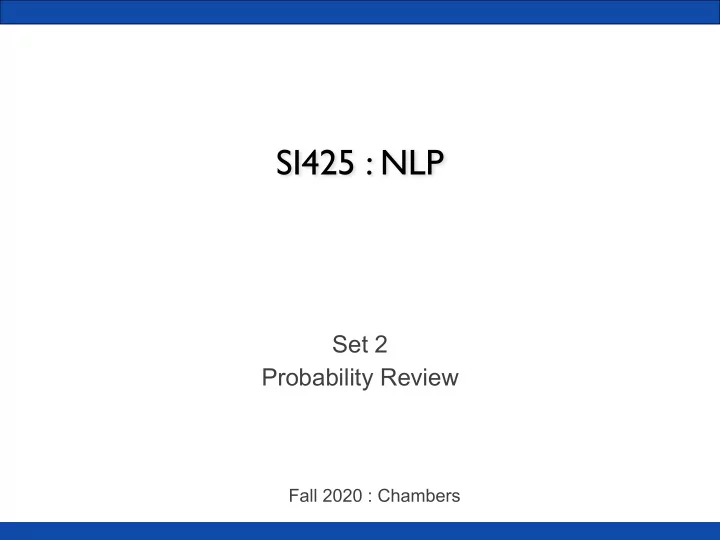 si425 nlp