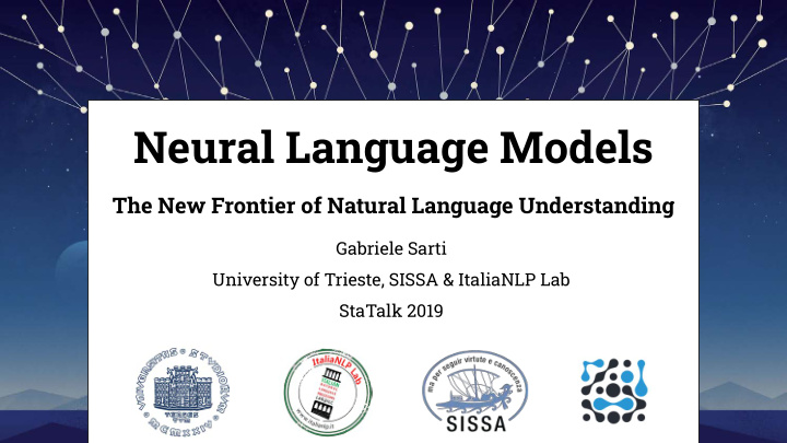 neural language models