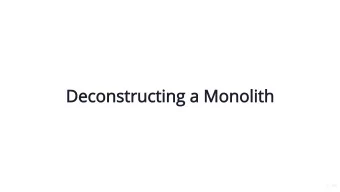 Deconstructing a Monolith  1 / 105  Introduction  I am Peter (@pjausovec)  Software Engineer at