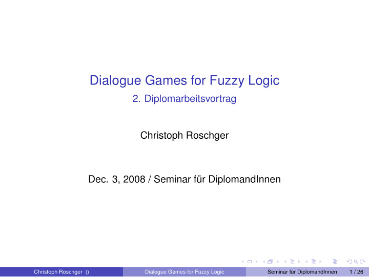 dialogue games for fuzzy logic