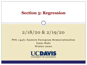 2/18/20 &amp; 2/19/20  POL 144A: Eastern European Democratization  Isaac Hale  Winter 2020  Hale