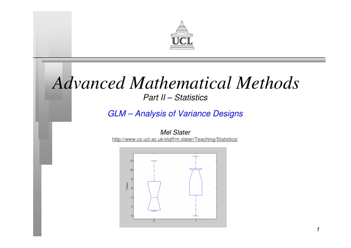 advanced mathematical methods