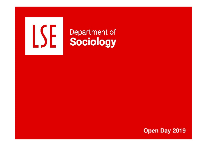 open day 2019