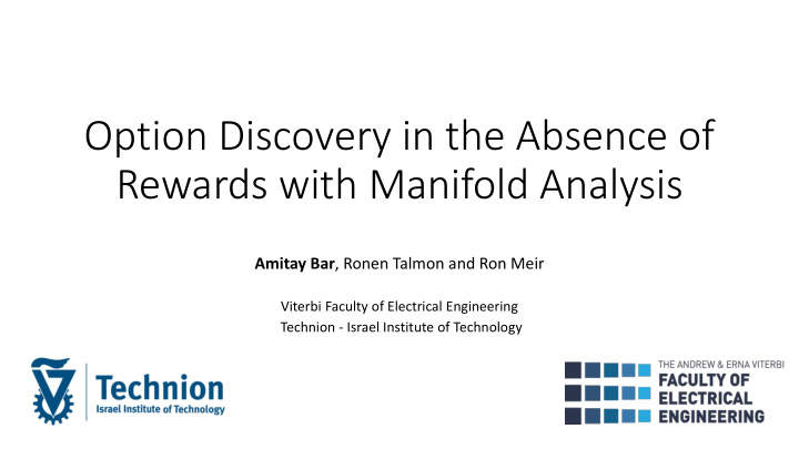 rewards with manifold analysis