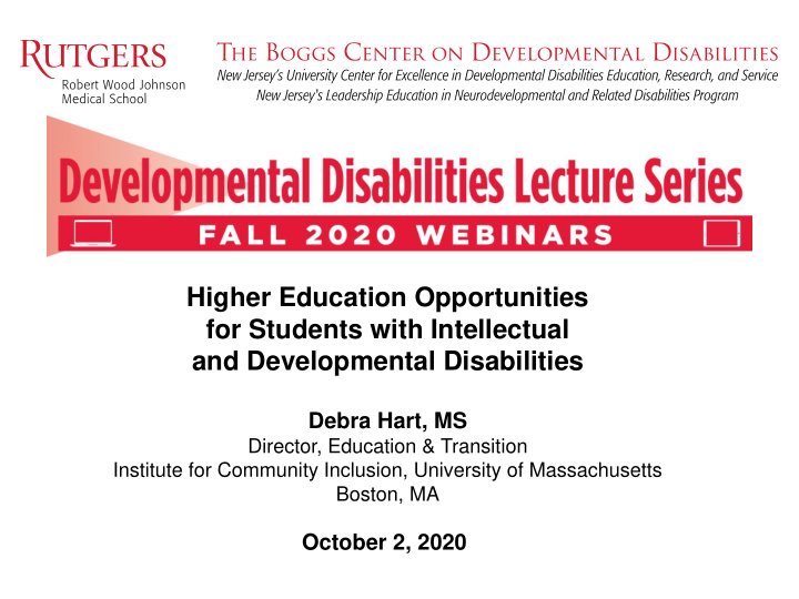 and developmental disabilities