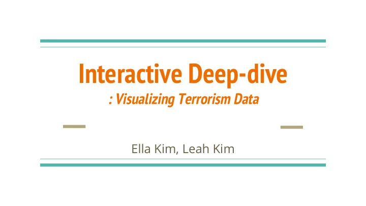 interactive deep dive