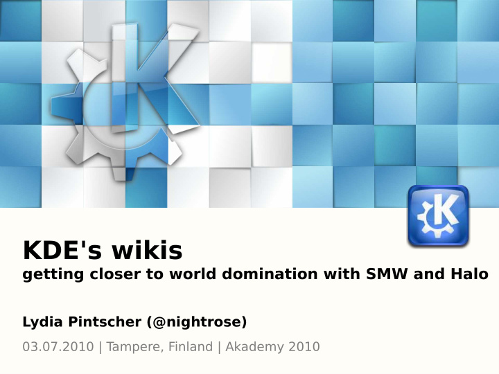 kde s wikis