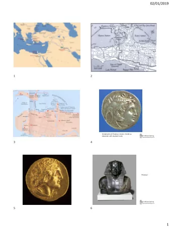 02/01/2019  1  2  Tetradrachm of Ptolemy I struck c 314 BC as  Dr William Sterling  Alexander with
