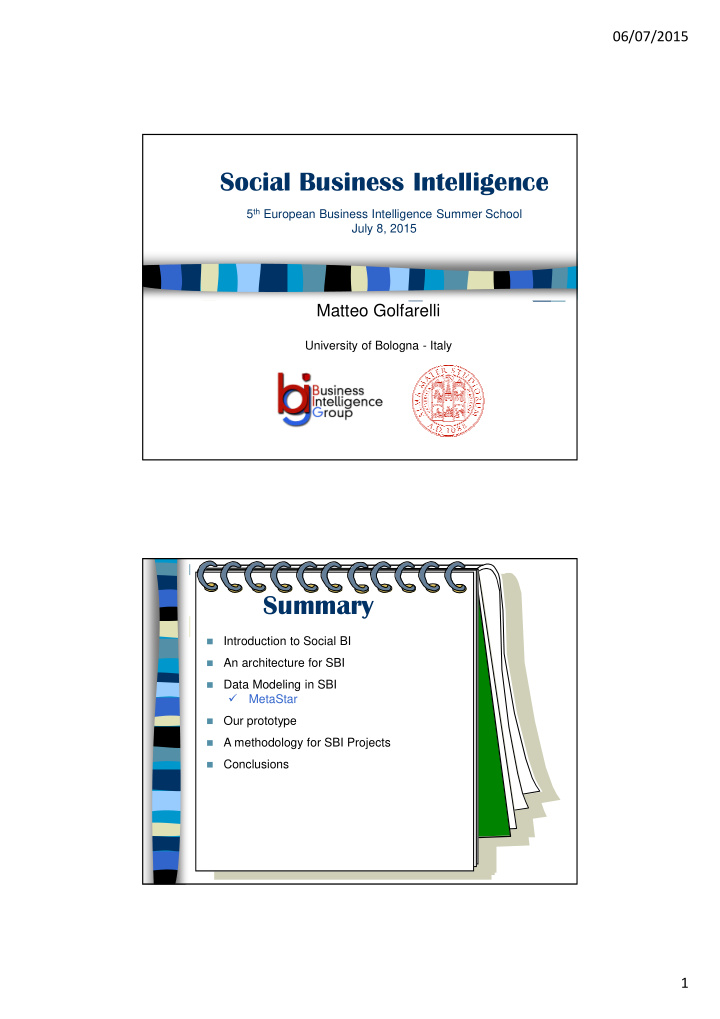 social business intelligence