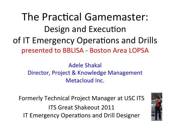 the prac cal gamemaster