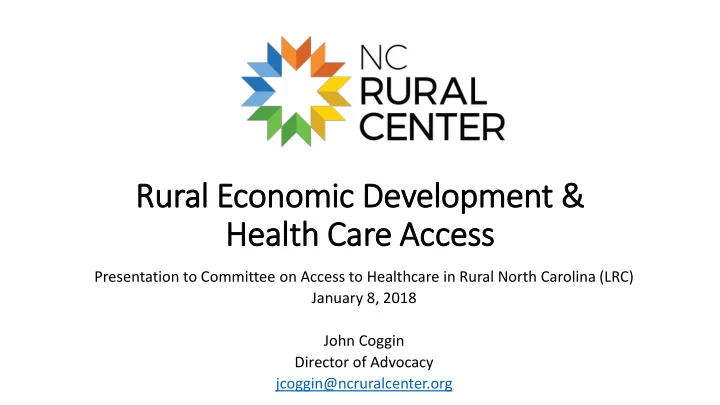 rural economic development