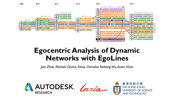egocentric analysis of dynamic networks with egolines