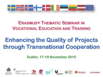 En  Enha  hanci  ncing  ng the  he Qua  uali  lity  ty of  of Pr  Proj  ojects  cts  through  ough