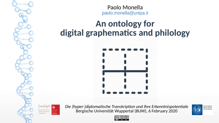 an ontology for digital graphematjcs and philology
