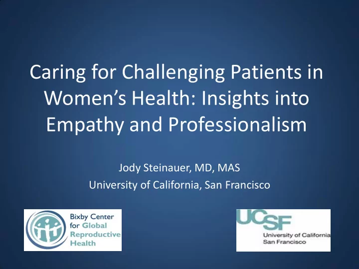empathy and professionalism