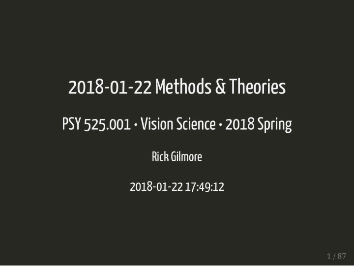 2018 01 22 methods theories