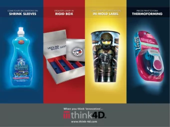 ta  tact  ctile  e pa  pack  ckagin  ging  think4D Inc., a Friesens Corporation Company  Fr  Frie