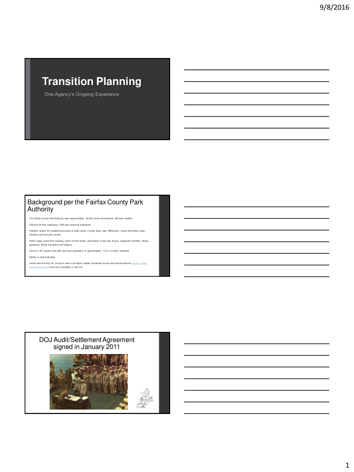 transition planning