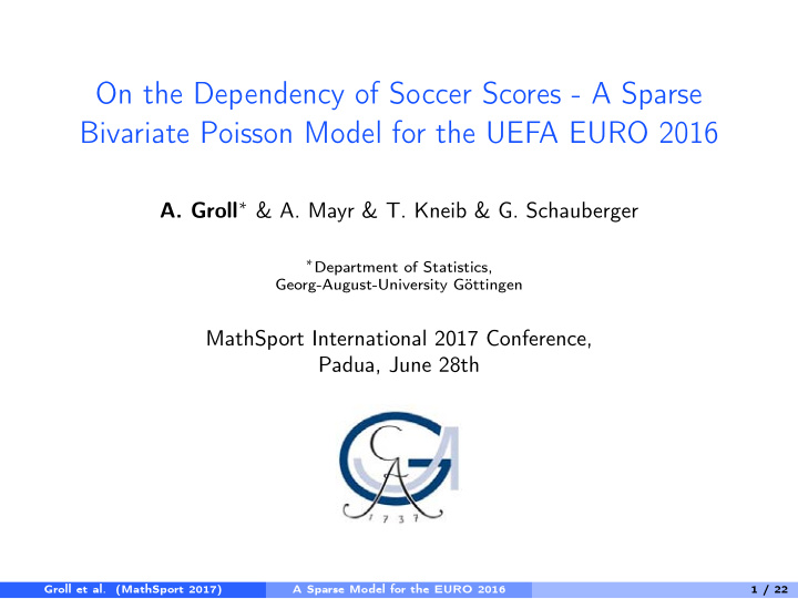 on the dependency of soccer scores a sparse bivariate