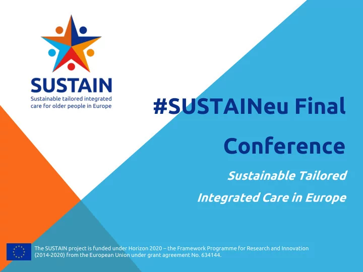 sustaineu final conference