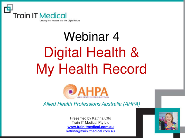 digital health my health record