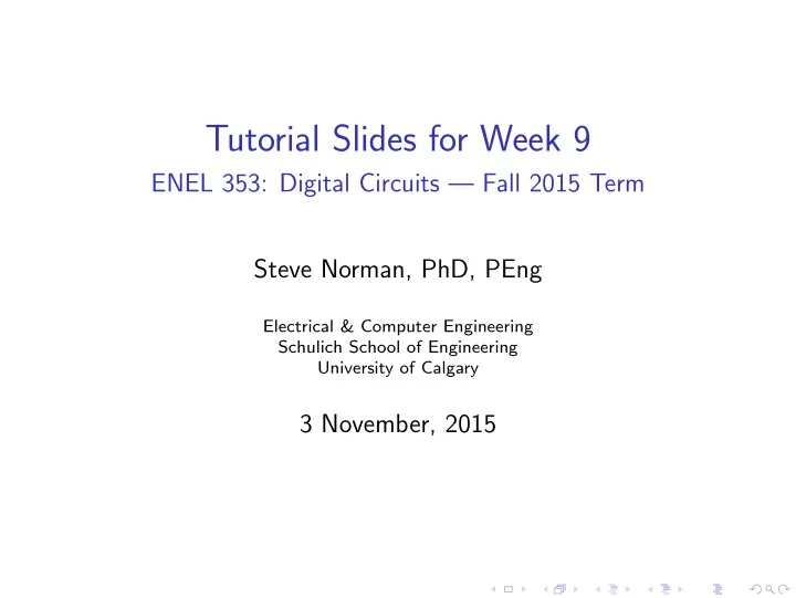 tutorial slides for week 9