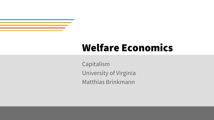 welfare economics