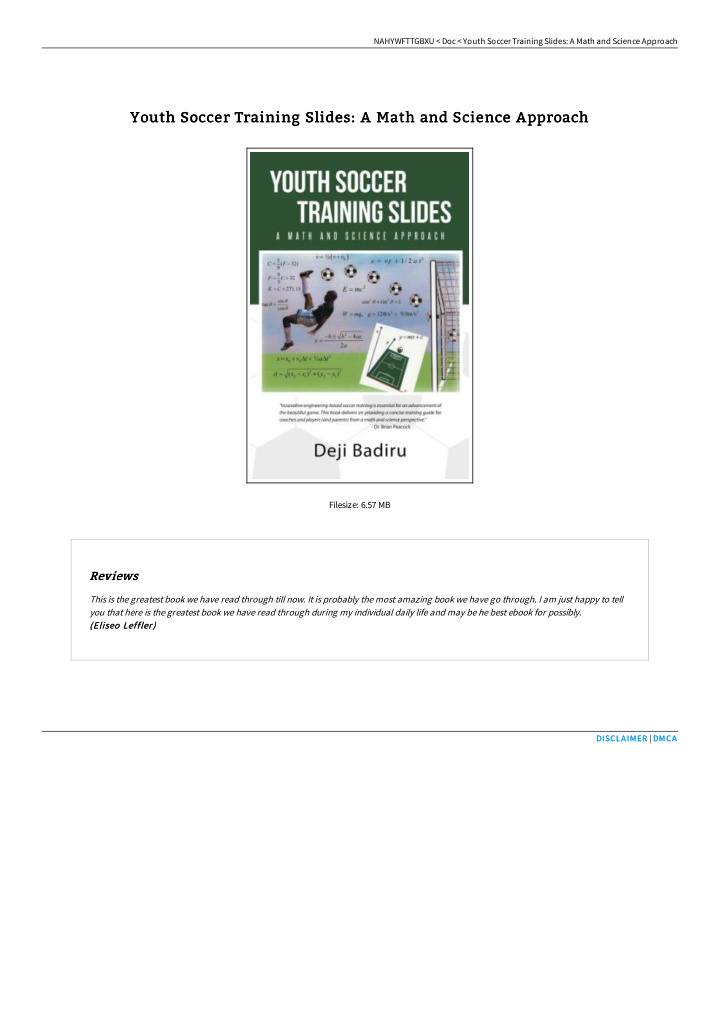 youth soccer training slides a math and science approach