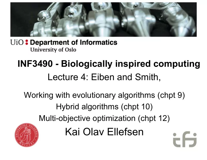 kai olav ellefsen key points from last time 1 3