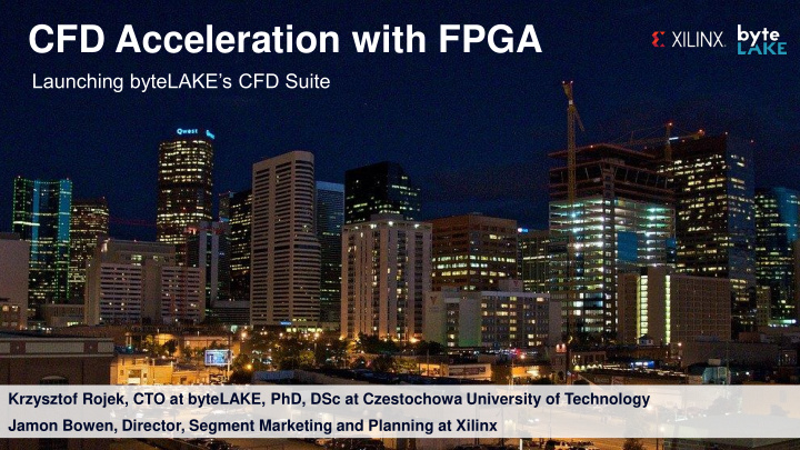 cfd acceleration with fpga