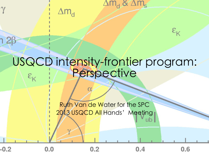 usqcd intensity frontier program perspective