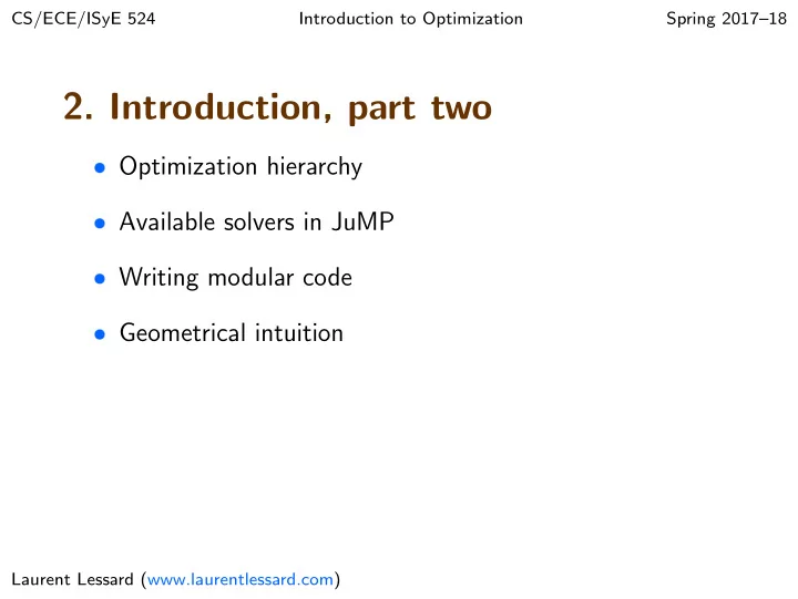2 introduction part two