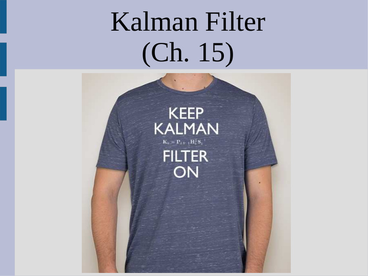 kalman filter ch 15 announcements