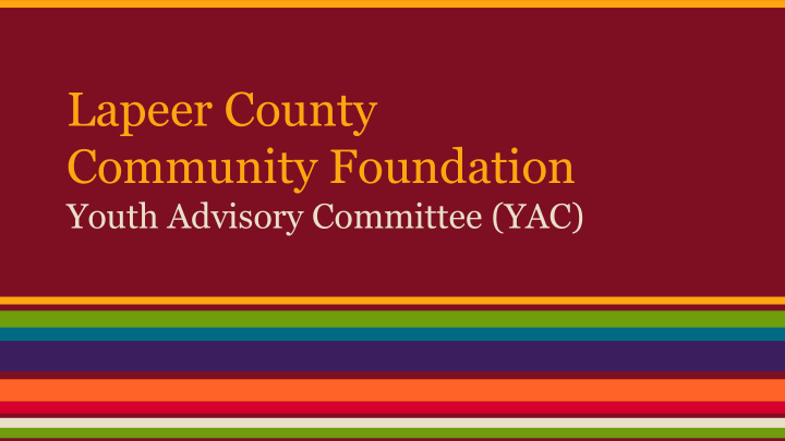 lapeer county community foundation