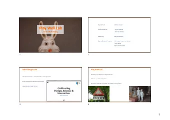 Play Well Lab  Pixifox Animation  Vincent Elzenga  kick-off meeting  Arjan van Panhuis  SWKGroep