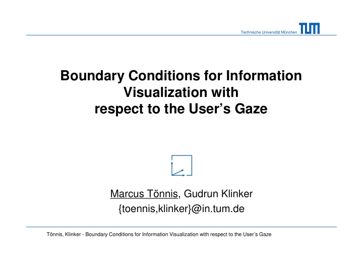 boundary conditions for information visualization with