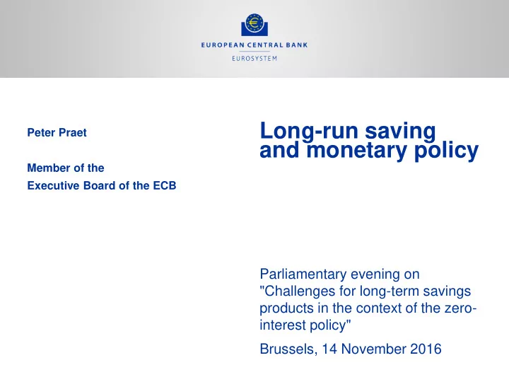 long run saving