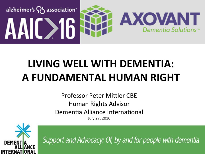 living well with dementia a fundamental human right