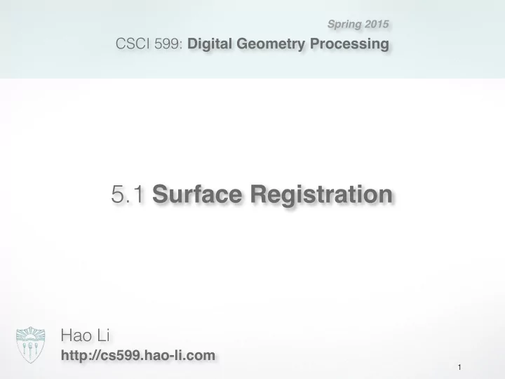 5 1 surface registration