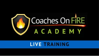 A C A D E M Y  LIVE TRAINING  2019 Q1 GOAL SETTING WORKSHOP  Whats the  Impact &amp; Lifestyle