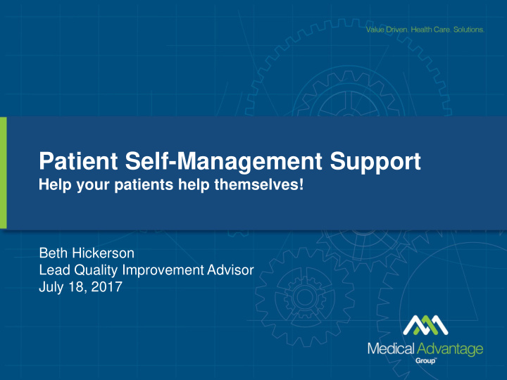 patient self management support