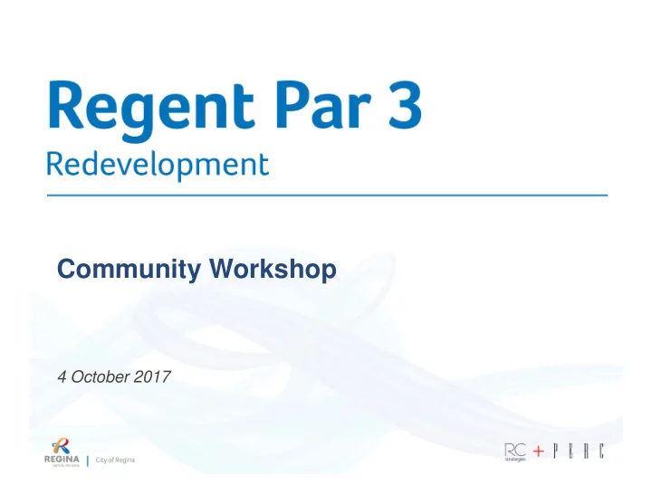 community workshop