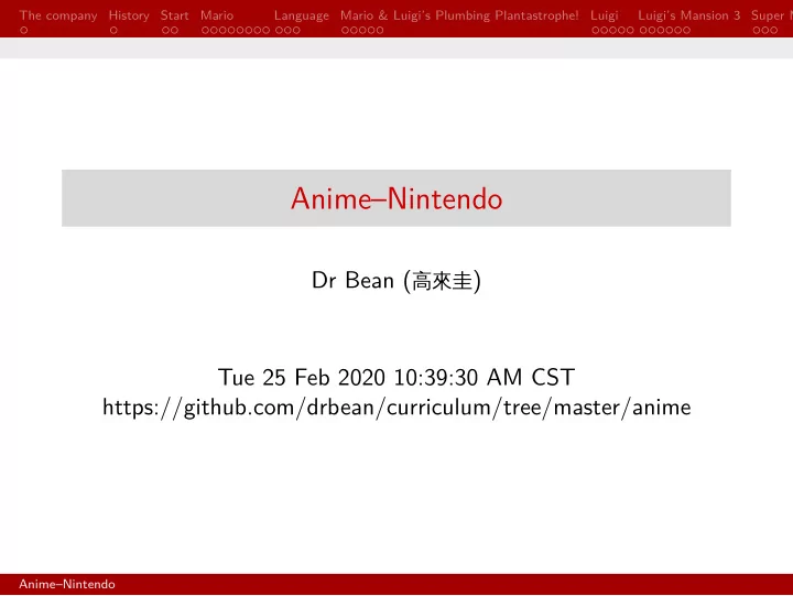 anime nintendo