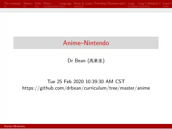 AnimeNintendo  Tue 25 Feb 2020 10:39:30 AM CST