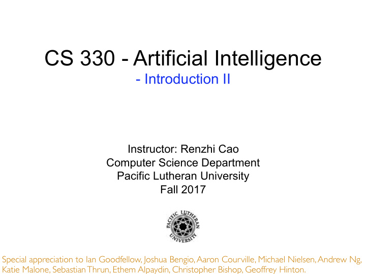 cs 330 artificial intelligence