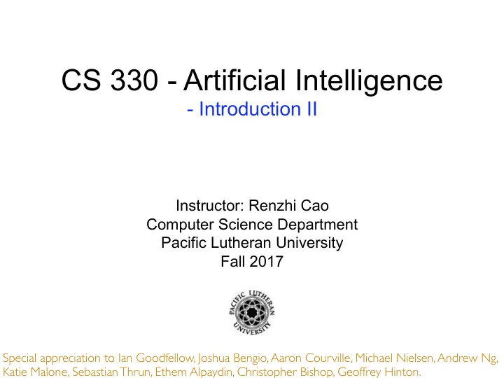 cs 330 artificial intelligence
