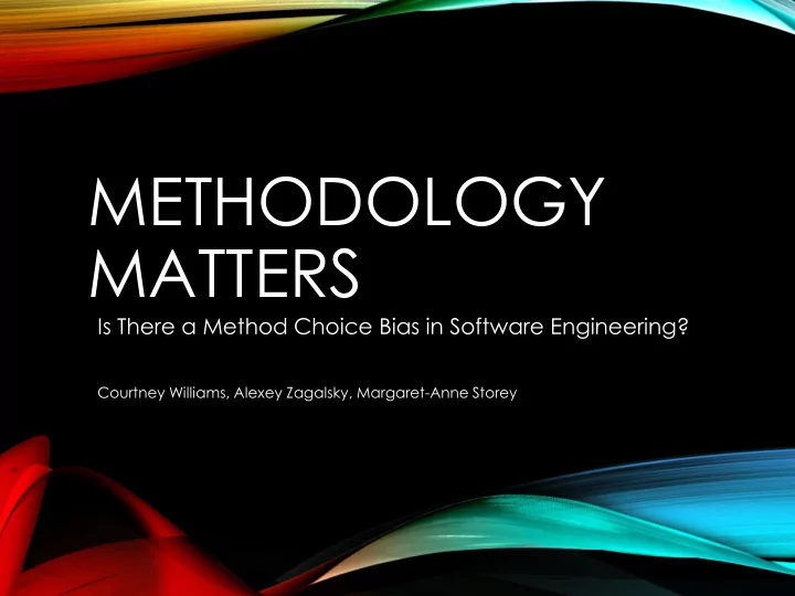 methodology