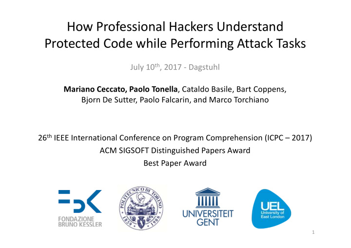how professional hackers understand protected code while