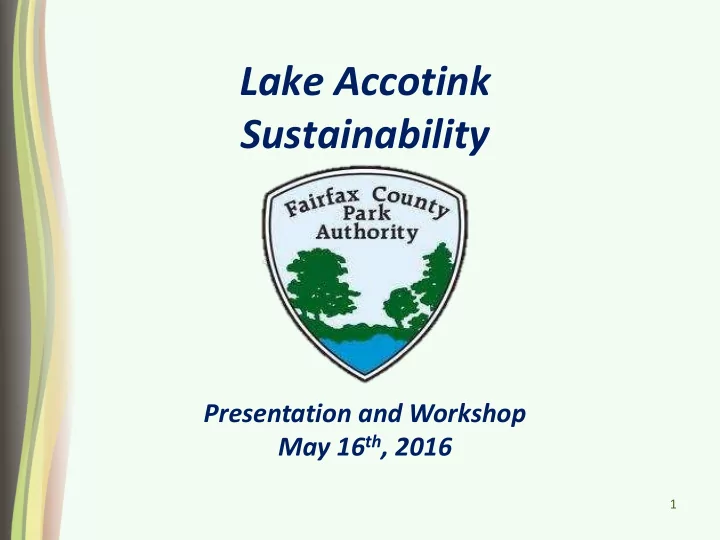 sustainability