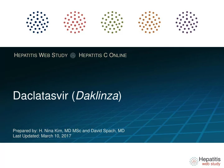 daclatasvir daklinza